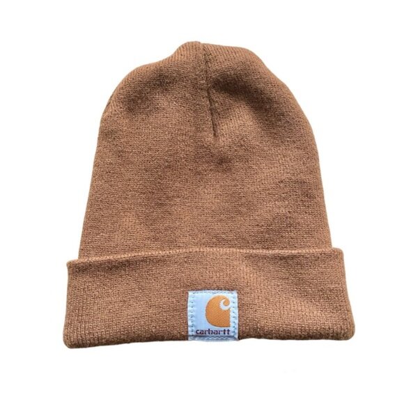 Carhartt Brown Knit Cuffed Knit Beanie - O/S, Unisex - Picture 2 of 6